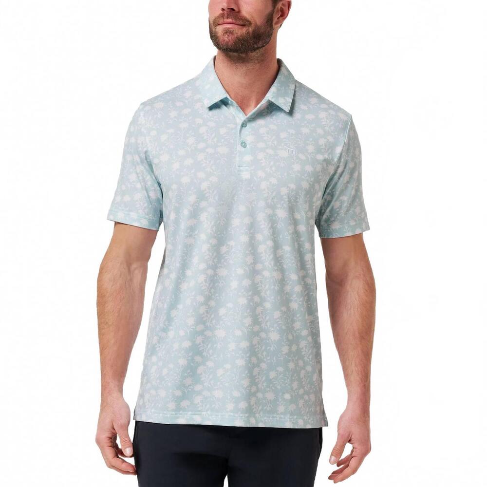 NEW TRAVISMATHEW featherweight polo in azzurro